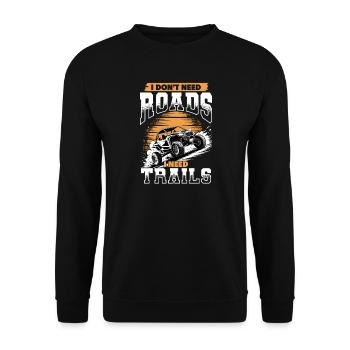 UTV Off Road 4 Wheeler Side by side - Unisex Pullover - Schwarz - Vorne - Alina (178cm) & Michal (187cm)