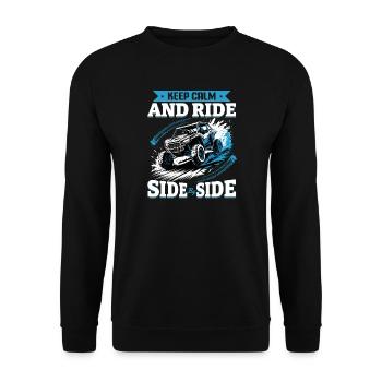 UTV Off Road 4 Wheeler Side by side - Unisex Pullover - Schwarz - Vorne - Alina (178cm) & Michal (187cm)