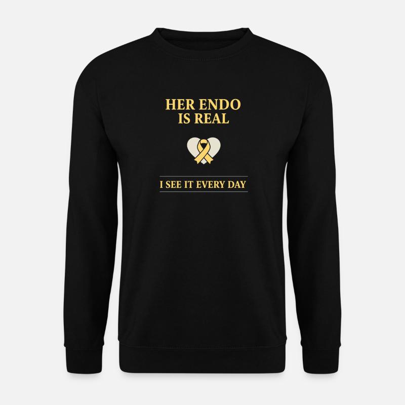Endometriose-bewusstsein Endo Warrior - Unisex Pullover - Schwarz