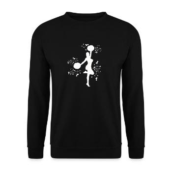 Cheerleader Cheer Mom Cheerleading - Unisex Pullover - Schwarz - Vorne - Alina (178cm) & Michal (187cm)