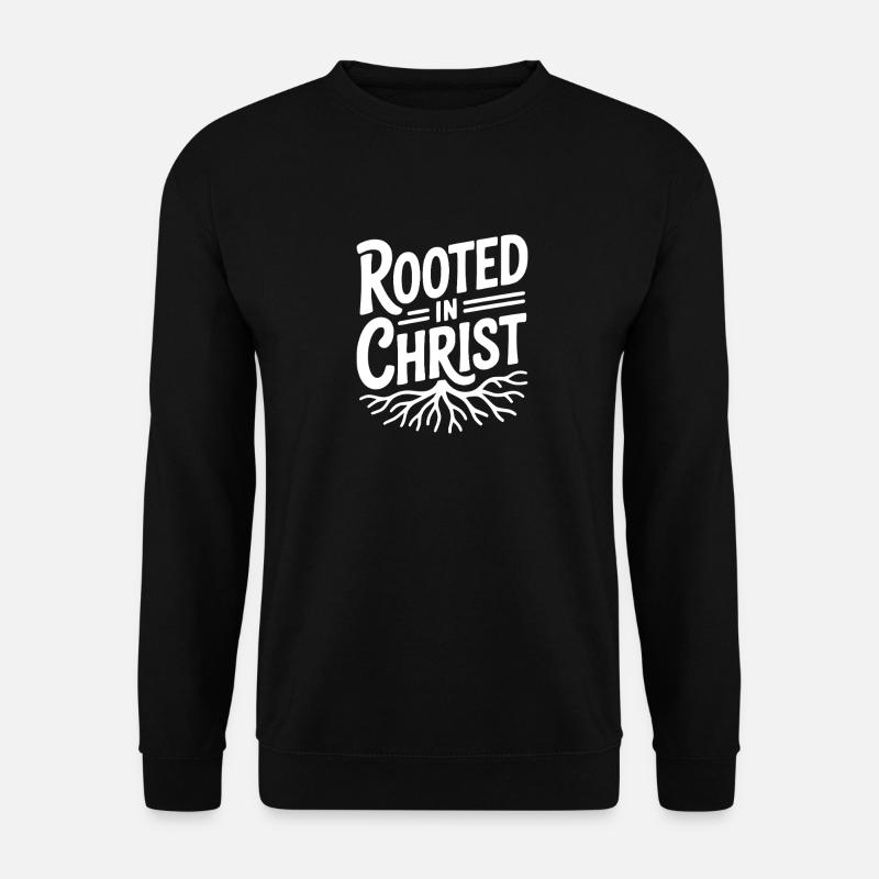 Verwurzelt in Christus - Unisex Pullover - Schwarz