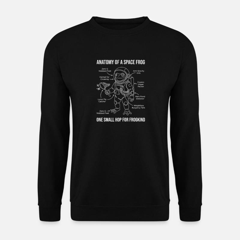 Anatomie d’une grenouille de l’espace - Sweat-shirt Unisexe - noir