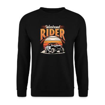 UTV Off Road 4 Wheeler Side by side - Unisex Pullover - Schwarz - Vorne - Alina (178cm) & Michal (187cm)