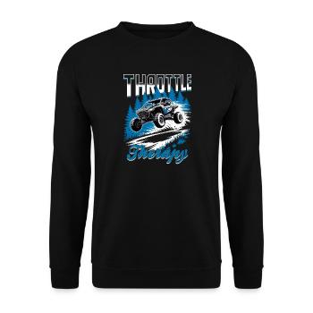 UTV Off Road 4 Wheeler Side by side - Unisex Pullover - Schwarz - Vorne - Alina (178cm) & Michal (187cm)