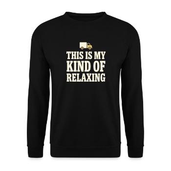 Truck Sim Truck Simulator Sim Trucker Long Haul - Unisex Sweatshirt - black - Front - Alina (178cm) & Michal (187cm)