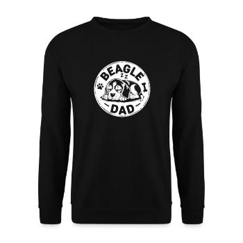 Beagle Dad Sleeping Beagle Dog Beagle Dad - Unisex Sweatshirt - black - Front - Alina (178cm) & Michal (187cm)