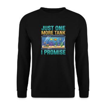 Aquarium Dicton, aquarium humoristique, Aquarium d’humour - Sweat-shirt Unisexe - noir - Devant - Alina (178cm) & Michal (187cm)