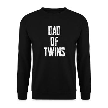 Père de jumeaux - Sweat-shirt Unisexe - noir - Devant - Alina (178cm) & Michal (187cm)
