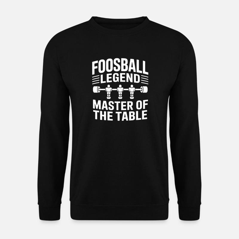 Tischfußball Evolution Lustiges Kickern Foosball - Unisex Pullover - Schwarz