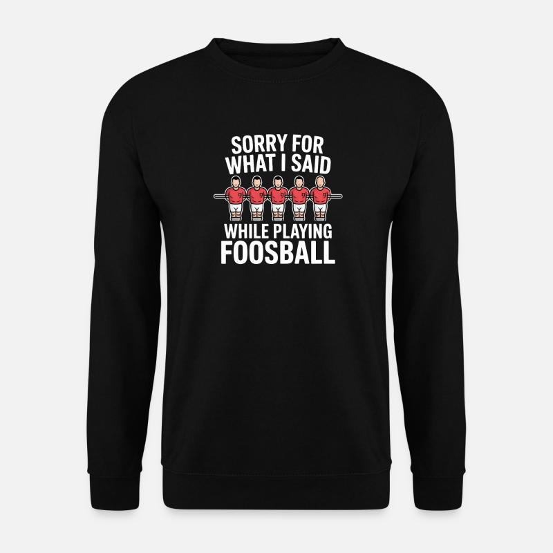 Tischfußball Evolution Lustiges Kickern Foosball - Unisex Pullover - Schwarz