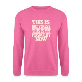 Ausgebrannter Millennial, Müder Erwachsener, - Unisex Pullover - Pink - Vorne