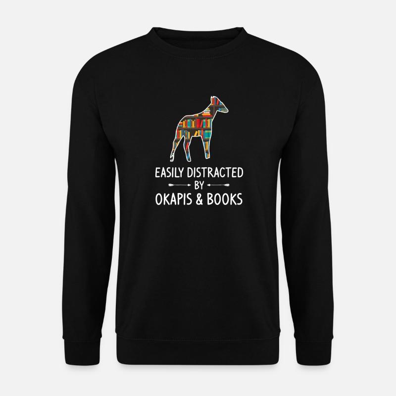 Alpaca Library Silhouette - Unisex Sweatshirt - black