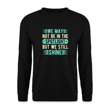 Musical Theatre Not The Spotlight But We Shine - Unisex Pullover - Schwarz - Vorne - Alina (178cm) & Michal (187cm)