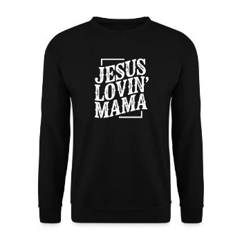 Jésus Mère Amoureuse du thé Église chrétienne des croyants - Sweat-shirt Unisexe - noir - Devant - Alina (178cm) & Michal (187cm)