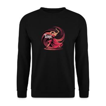 Motif élégant de danse de tango pour les amateurs de danse - Sweat-shirt Unisexe - noir - Devant - Alina (178cm) & Michal (187cm)
