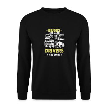 Bus Driver School Bus Driver Double Decker Bus Pub - Unisex Sweatshirt - black - Front - Alina (178cm) & Michal (187cm)
