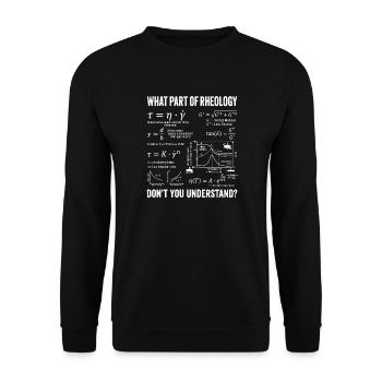 Rheology Flow Behavior Rheometry Understand - Unisex Sweatshirt - black - Front - Alina (178cm) & Michal (187cm)