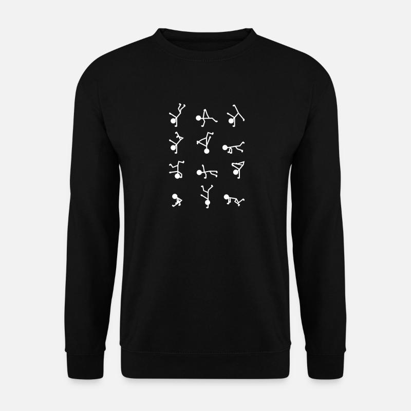 Breakdancer Stick Figure - Unisex Sweatshirt - black