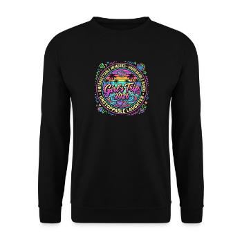 Mädelsreise 2026 – Unvergessliche Freundschaft - Unisex Pullover - Schwarz - Vorne - Alina (178cm) & Michal (187cm)