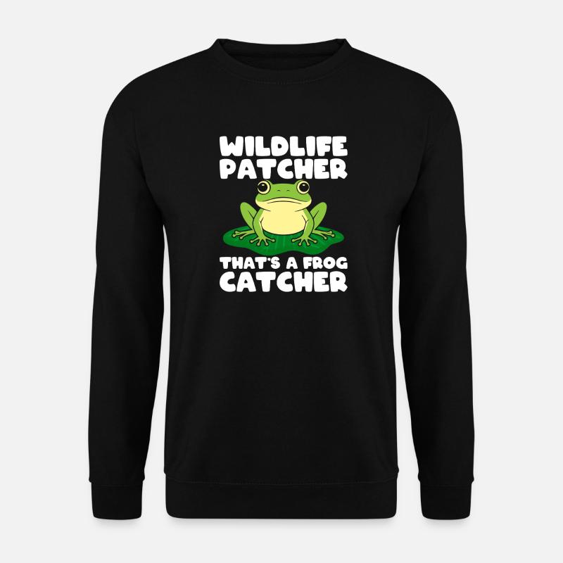 Frøfanger Vildtlap Fangerfrø - Unisex sweater - sort