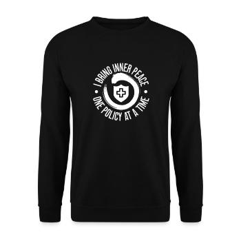 Insurance Agent Costume Policy At A Time Medicare - Unisex Sweatshirt - black - Front - Alina (178cm) & Michal (187cm)