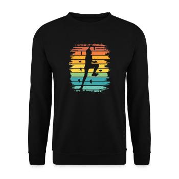 Boulderer Boulder Bouldering - Unisex Sweatshirt - black - Front - Alina (178cm) & Michal (187cm)