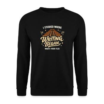 Ancient Mesopotamia, Sumerian - Unisex Sweatshirt - black - Front - Alina (178cm) & Michal (187cm)