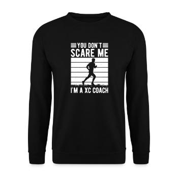 Cross Country Runner Design - XC Coach - Running - Unisex Sweatshirt - black - Front - Alina (178cm) & Michal (187cm)