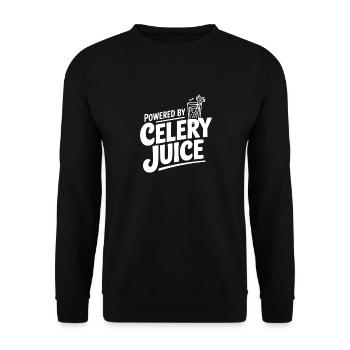 Angetrieben von Selleriesaft - Unisex Pullover - Schwarz - Vorne - Alina (178cm) & Michal (187cm)