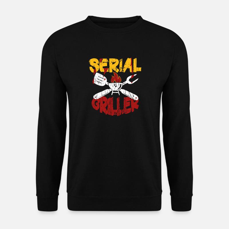 Serial Griller Serien Grillmeister - Unisex Pullover - Schwarz