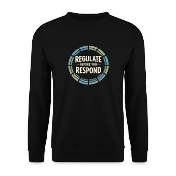 Somatische Heilung Somatische Therapie - Unisex Pullover - Schwarz - Vorne - Alina (178cm) & Michal (187cm)