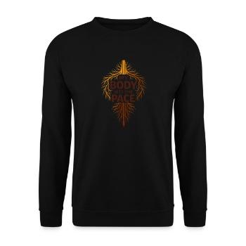 Somatische Heilung Somatische Therapie - Unisex Pullover - Schwarz - Vorne - Alina (178cm) & Michal (187cm)
