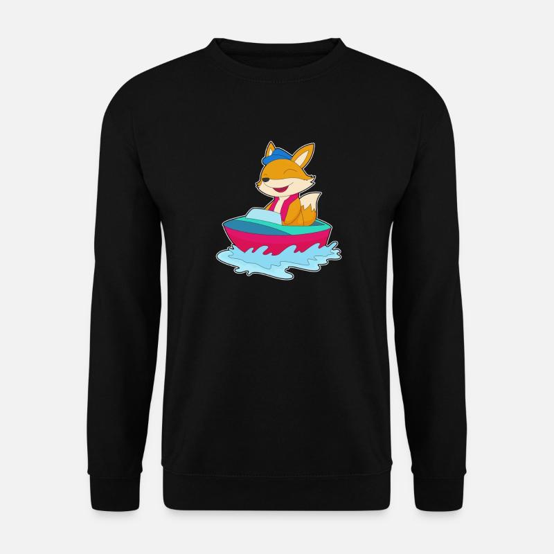 Fuchs kleines Boot - Unisex Pullover - Schwarz