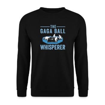 Gaga-Kugel-Flüsterer - Unisex Pullover - Schwarz - Vorne - Alina (178cm) & Michal (187cm)