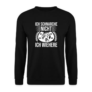 Reiten Pferdeliebhaber Reiterhof Pferde - Unisex Pullover - Schwarz - Vorne - Alina (178cm) & Michal (187cm)