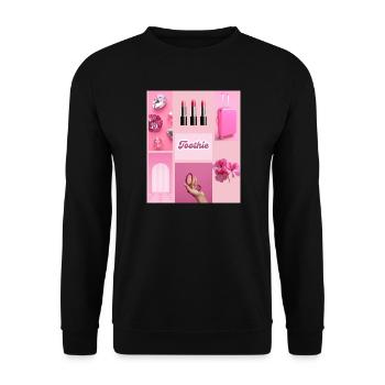 Toothie Pink Glam - Unisex Sweatshirt - black - Front - Alina (178cm) & Michal (187cm)