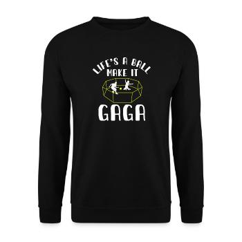 La vie est un vrai boulet, rends-la folle - Sweat-shirt Unisexe - noir - Devant - Alina (178cm) & Michal (187cm)