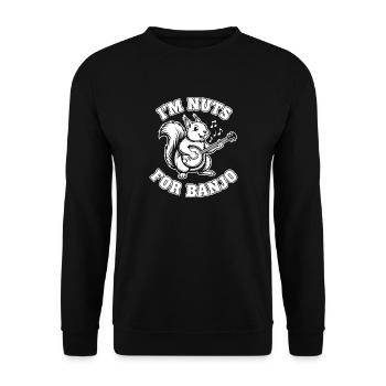 Nutty Squirrel Guitar Band  - Unisex Sweatshirt - black - Front - Alina (178cm) & Michal (187cm)