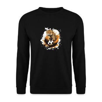 Équipe de football des guépards - Sweat-shirt Unisexe - noir - Devant - Alina (178cm) & Michal (187cm)