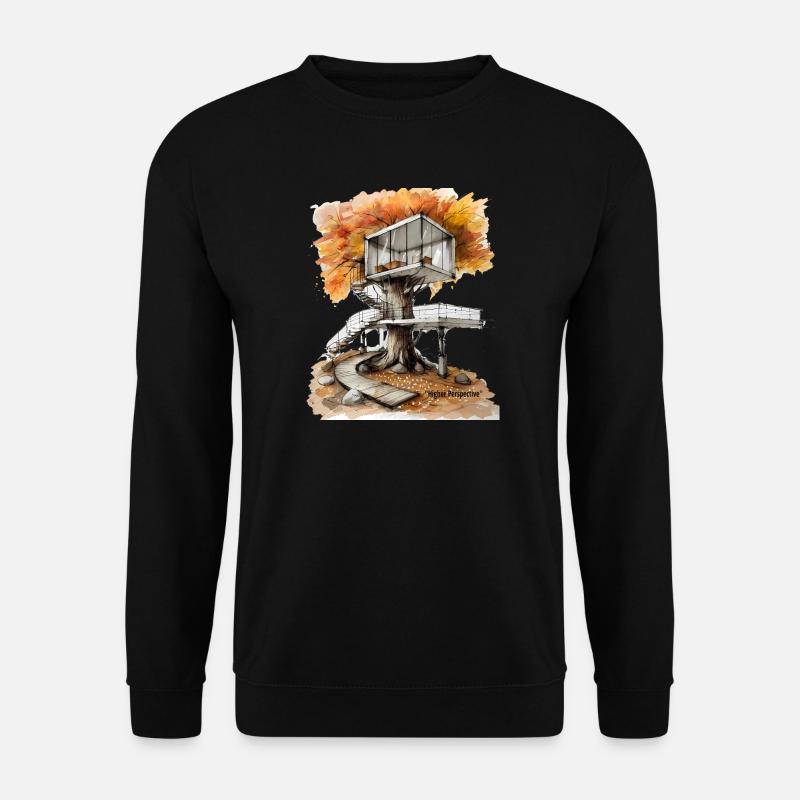 Autumn Treehouse Skydeck - Unisex Sweatshirt - black