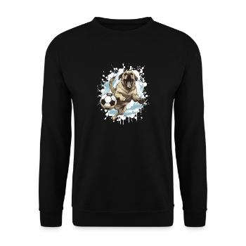 Kangal Hund Fussball Team - Unisex Pullover - Schwarz - Vorne - Alina (178cm) & Michal (187cm)