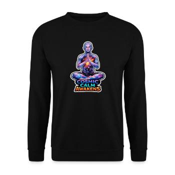 Mondmeditation, Mondachtsamkeit, Spirituell - Unisex Pullover - Schwarz - Vorne - Alina (178cm) & Michal (187cm)