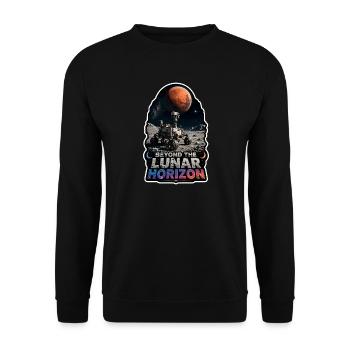 Lass Uns Zum Mars Gehen. Mars-erkundungsmission - Unisex Pullover - Schwarz - Vorne - Alina (178cm) & Michal (187cm)