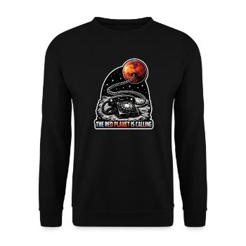 Lass Uns Zum Mars Gehen. Mars-erkundungsmission - Unisex Pullover - Schwarz - Vorne - Alina (178cm) & Michal (187cm)