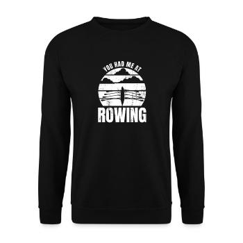Dit Rower - Sweat-shirt Unisexe - noir - Devant - Alina (178cm) & Michal (187cm)