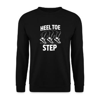 Heel Toe Step Stepptanz Dancer - Unisex Pullover - Schwarz - Vorne - Alina (178cm) & Michal (187cm)
