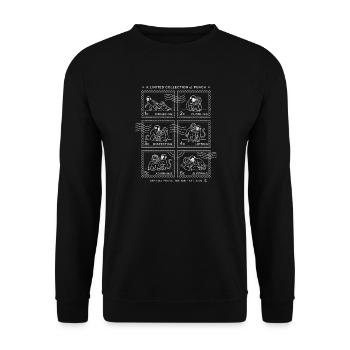 Stamps Baby Monkey Punch - Unisex Sweatshirt - black - Front - Alina (178cm) & Michal (187cm)