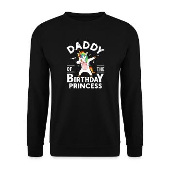 Dabbing Birthday Princess - Unisex Sweatshirt - black - Front - Alina (178cm) & Michal (187cm)