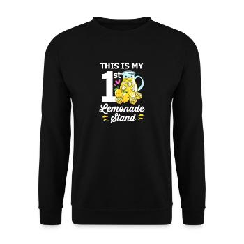 Lemonade, lemonade stand, lemon, lemon - Unisex Sweatshirt - black - Front - Alina (178cm) & Michal (187cm)
