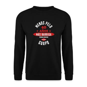 40 ans d’humour séduisant - Sweat-shirt Unisexe - noir - Devant - Alina (178cm) & Michal (187cm)
